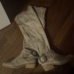 Brand new boots, never worn, still in the box, knee length